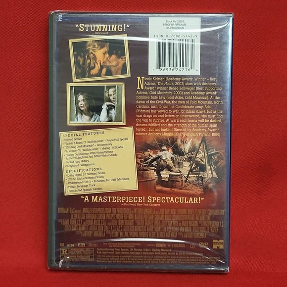 Cold Mountain Collectors Edition 2 Disc Set DVD New Sealed - Picture 2 of 8